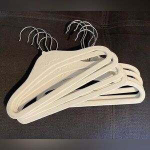 Toddler Velvet Non-Slip Hangers - Cream